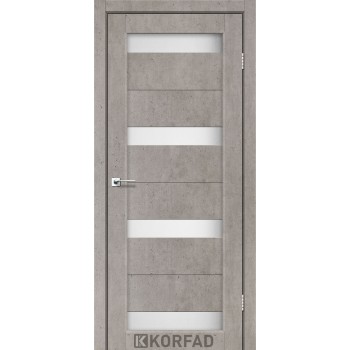 Межкомнатные двери минимализм PORTO PR-06 Лайт бетон