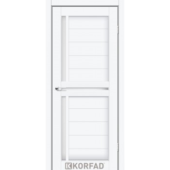 Міжкімнатні двері з горизонтальним склом SCALEA SC-04 Білий перламутр