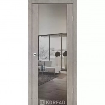 Зеркальная дверь SANREMO SR-01 лайт бетон