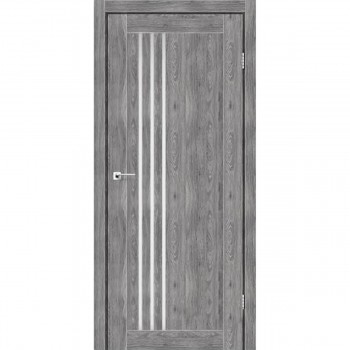 Сірі міжкімнатні двері BELLUNO скло сатин