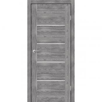 Серые межкомнатные двери GARDA стекло сатин