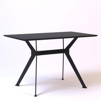 Stealth 120 х 70 черные ноги / черный дуб