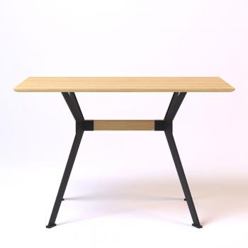 Stealth 120 х 70 чорні ноги / натуральний дуб