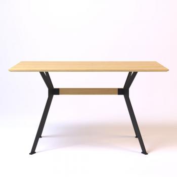 Stealth 140 х 80 чорні ноги / натуральний дуб