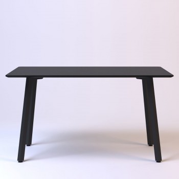 Horik 140 х 80 черные ноги/черный дуб