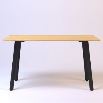 Horik 140 х 80 черные ноги/натуральный дуб