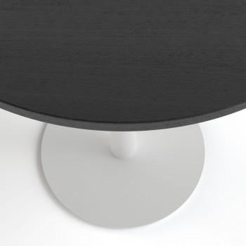 Soul light d-60 белый металл/черное ДСП (текстура)