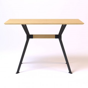 Stealth 180 х 90 черные ноги / натуральный дуб