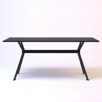 Stealth 180 х 90 черные ноги / черный дуб