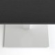 Стол Tetra light 60х60 белый металл / черное ДСП (текстура)