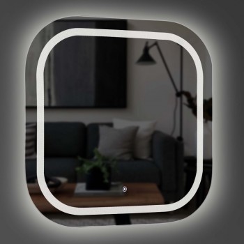 Зеркало сенсорное в ванную, модель Balance One LED 600х600