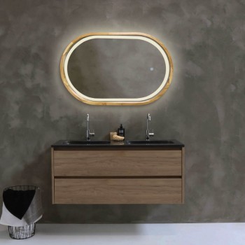 Зеркало для ванной комнаты в раме Freedom LED 450х750