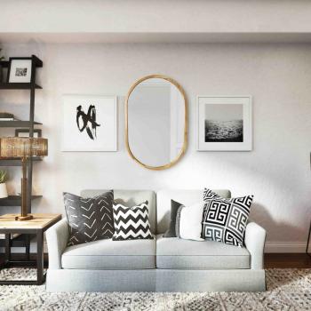 Стильное декоративное зеркало на стену Freedom 450х750