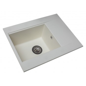 Кухонная мойка гранитная MIRAGGIO BODRUM 650 white