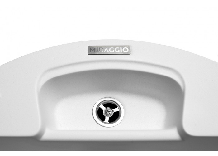  Кухонна мийка гранітна MIRAGGIO VALENCIA white  3 — замовити в PORTES.UA