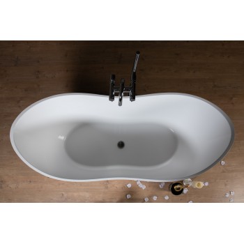 Ванна MIRAGGIO FLORIDA глянцевая с литого мрамора