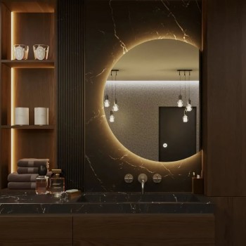 Зеркало в спальню с подсветкой Дафна