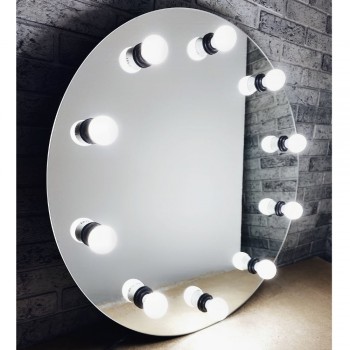 Большое круглое зеркало Блик