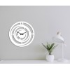 Білий дизайнерський настінний годинник Moku Ono (48 x 48 см)