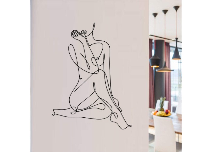  Дизайнерская деревянная картина "Naked"  (50 x 37 см)  1 — купить в PORTES.UA