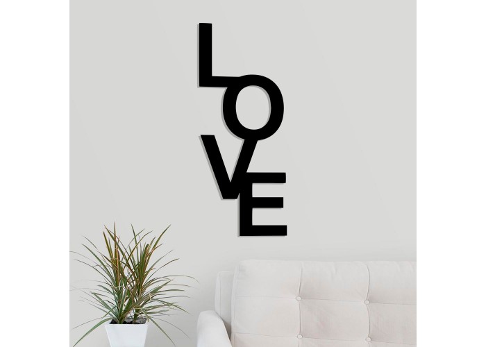  Дизайнерская деревянная картина "Love"  (50 x 21 см)  2 — купить в PORTES.UA