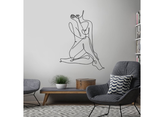  Дизайнерська дерев'яна картина "Naked" (50 x 37 см)  4 — замовити в PORTES.UA