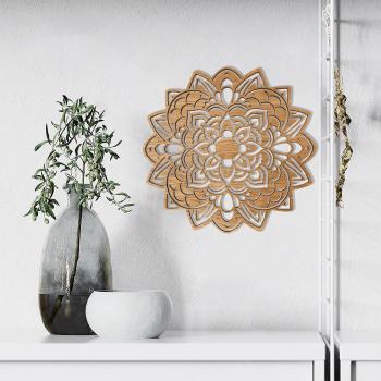 Деревянная картина Moku "Мандала" 48 см