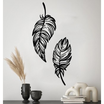 Деревянная картина "Feathers"  (80 x 38 см)