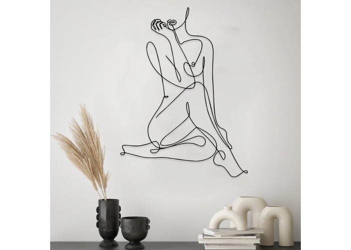  Дизайнерская деревянная картина "Naked"  (50 x 37 см)  3 — купить в PORTES.UA