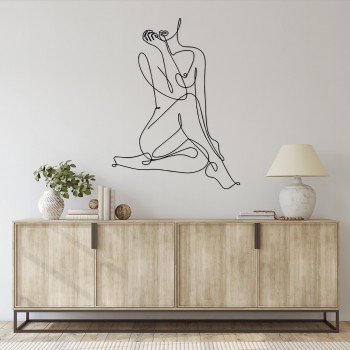 Дизайнерська дерев'яна картина "Naked" (50 x 37 см)