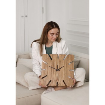 Деревянные часы Moku Roppongi (38 x 38 см)