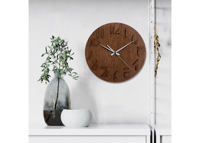  Дерев'яний настінний годинник Moku Katori (38 x 38 см)  2 — замовити в PORTES.UA