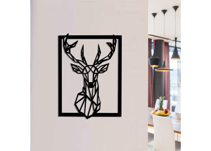  Дерев'яний малюнок "Deer" (80 x 59 см)  1 — замовити в PORTES.UA