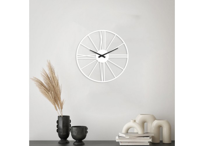 Белые настенные часы Moku Nokkaido (38 x 38 см)  1 — купить в PORTES.UA