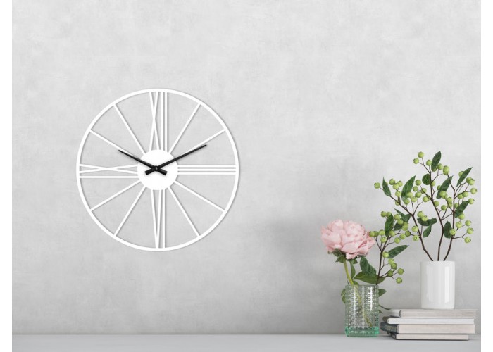  Белые настенные часы Moku Nokkaido (38 x 38 см)  3 — купить в PORTES.UA
