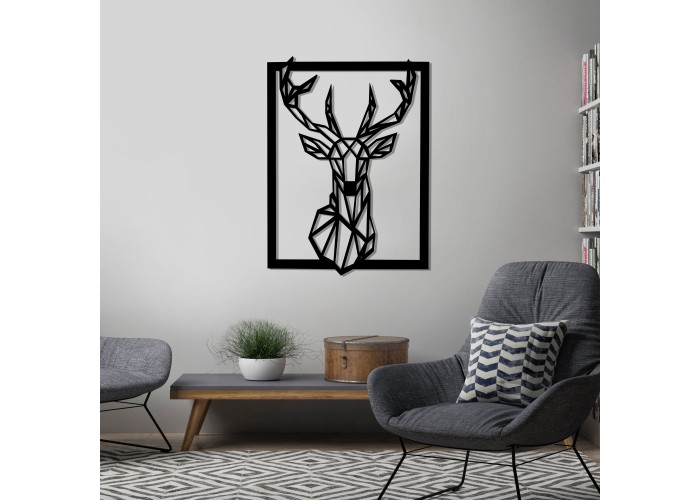  Деревянная картина "Deer"  (80 x 59 см)  3 — купить в PORTES.UA