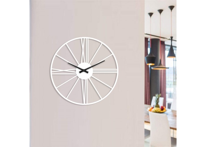  Белые настенные часы Moku Nokkaido (38 x 38 см)  2 — купить в PORTES.UA