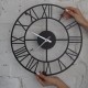 Черные настенные часы Moku Nagasaki (38 x 38 см)