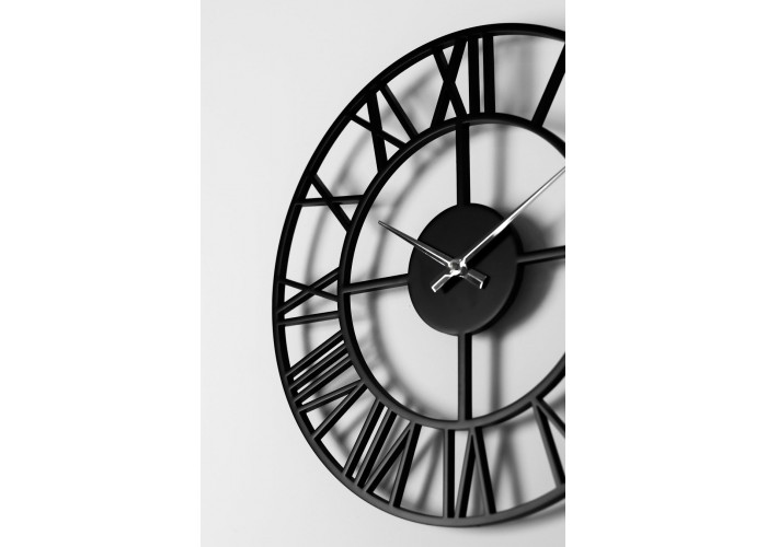  Черные настенные часы Moku Nagasaki (38 x 38 см)  4 — купить в PORTES.UA