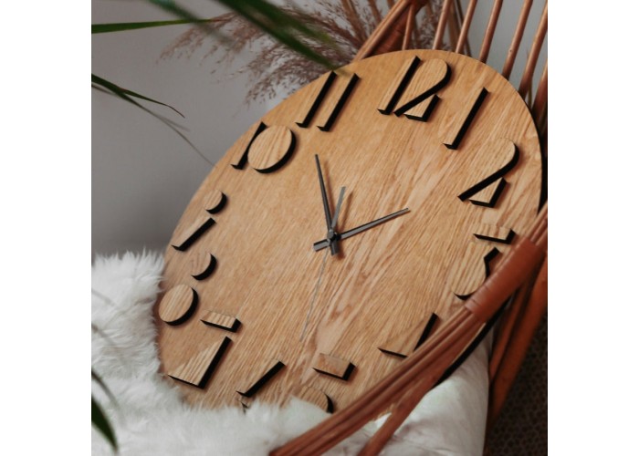  Дерев'яний годинник Moku Katori (48 x 48 см)  3 — замовити в PORTES.UA