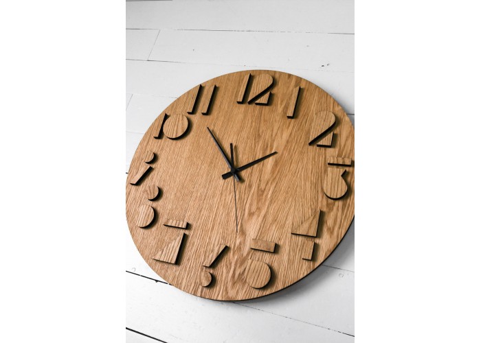  Дерев'яний годинник Moku Katori (48 x 48 см)  6 — замовити в PORTES.UA