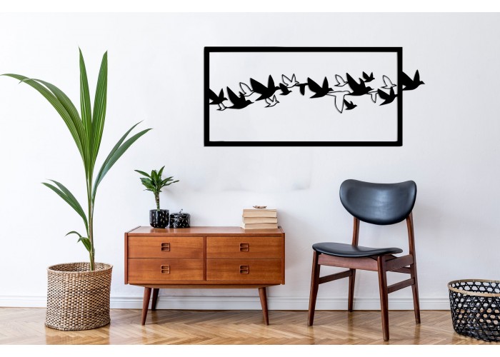  Деревянная картина "Birds"  (50 x 23 см)  4 — купить в PORTES.UA