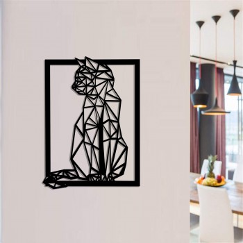 Дизайнерська дерев'яна картина "Cat Side" (50 x 39 см)