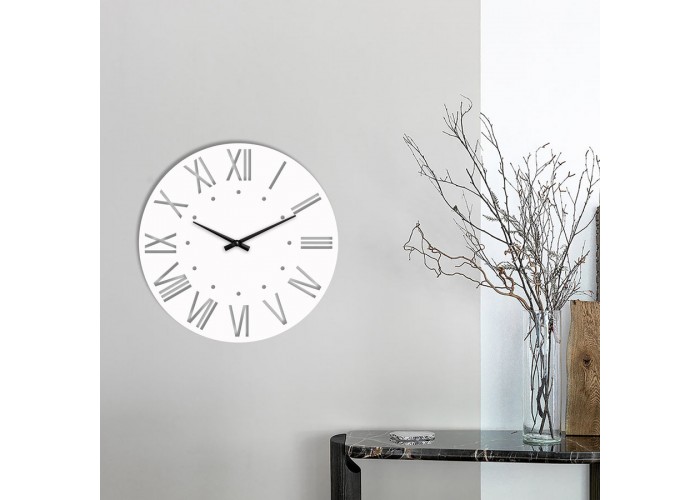  Белые настенные часы Moku Otaru (38 x 38 см)  2 — купить в PORTES.UA