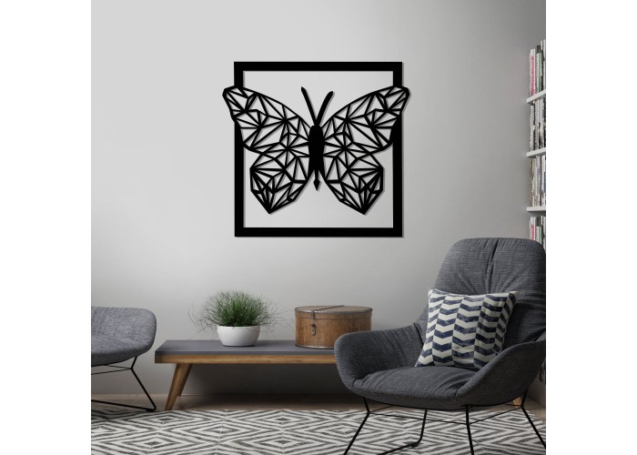  Дерев'яна картина "Butterfly" (50 x 47 см)  2 — замовити в PORTES.UA