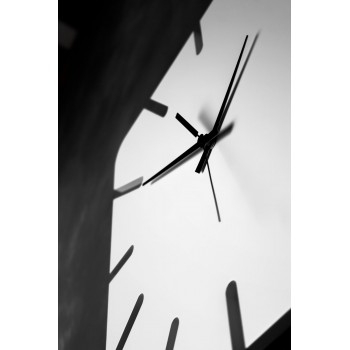 Білий настінний годинник Moku Roppongi (38 x 38 см)