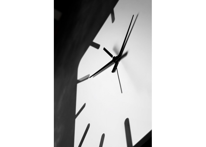  Белые настенные часы Moku Roppongi (38 x 38 см)  2 — купить в PORTES.UA