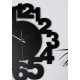 Чорний настінний годинник Moku Nakameguro (48 x 48 см)