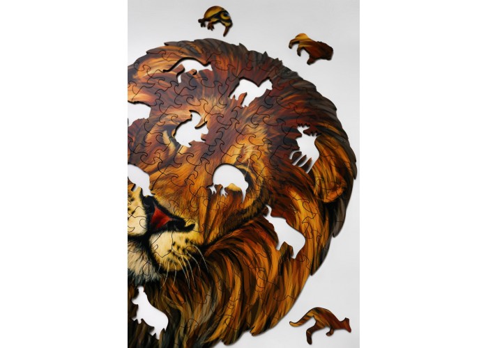  Деревянный пазл Moku Lion S (24 x 19 см, 45  деталей)  2 — купить в PORTES.UA