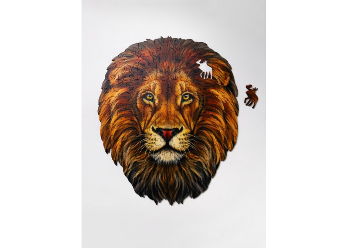  Дерев'яний пазл Moku Lion S (24 x 19 см, 45 деталей)  4 — замовити в PORTES.UA